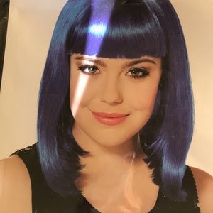Blue Pageboy Wig
